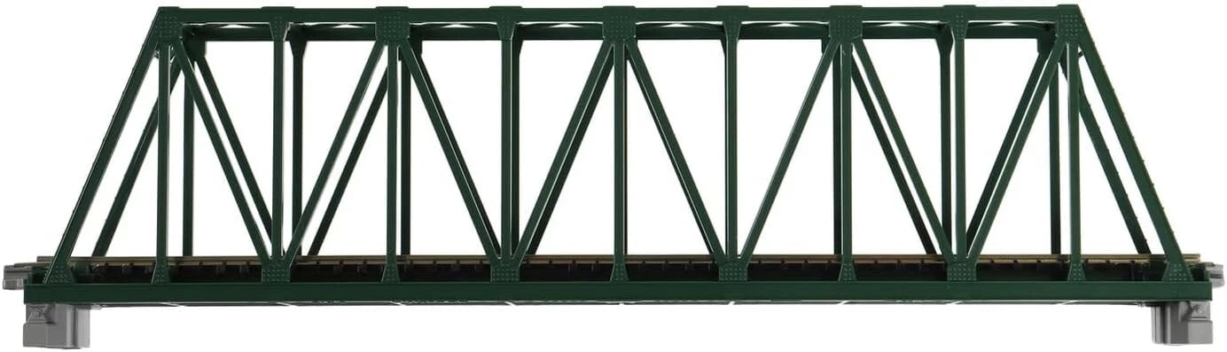 KATO 20-431 N Scale Unitrack Single-Track Truss Bridge Green, 9-3/4", 248mm