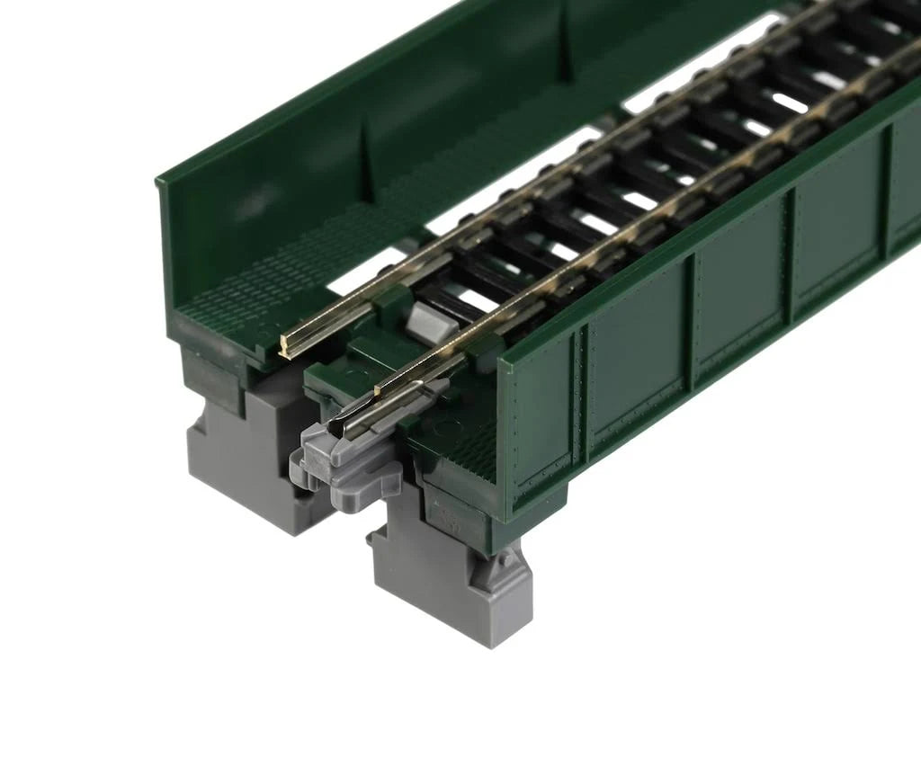 KATO 20-451 N Scale Unitrack Single Plate Girder Bridge 7 5/16" 186mm, Green