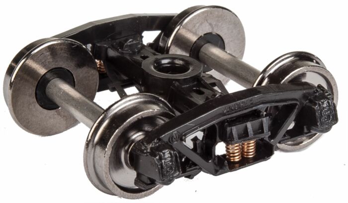 Walthers 920-2004 HO Scale, Plastic Andrews Sprung Trucks w/ 33'' Metal Wheels and Axles, 1 Pair