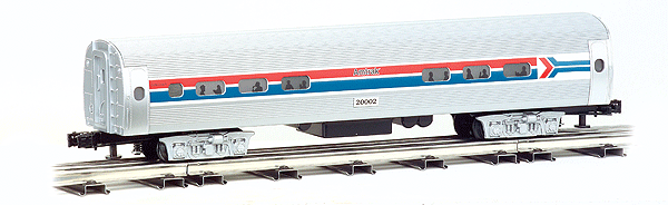 Williams 43501 O Scale, Amfleet 60' Coach Passenger Cars, Amtrak 3 Car Set, Phase III