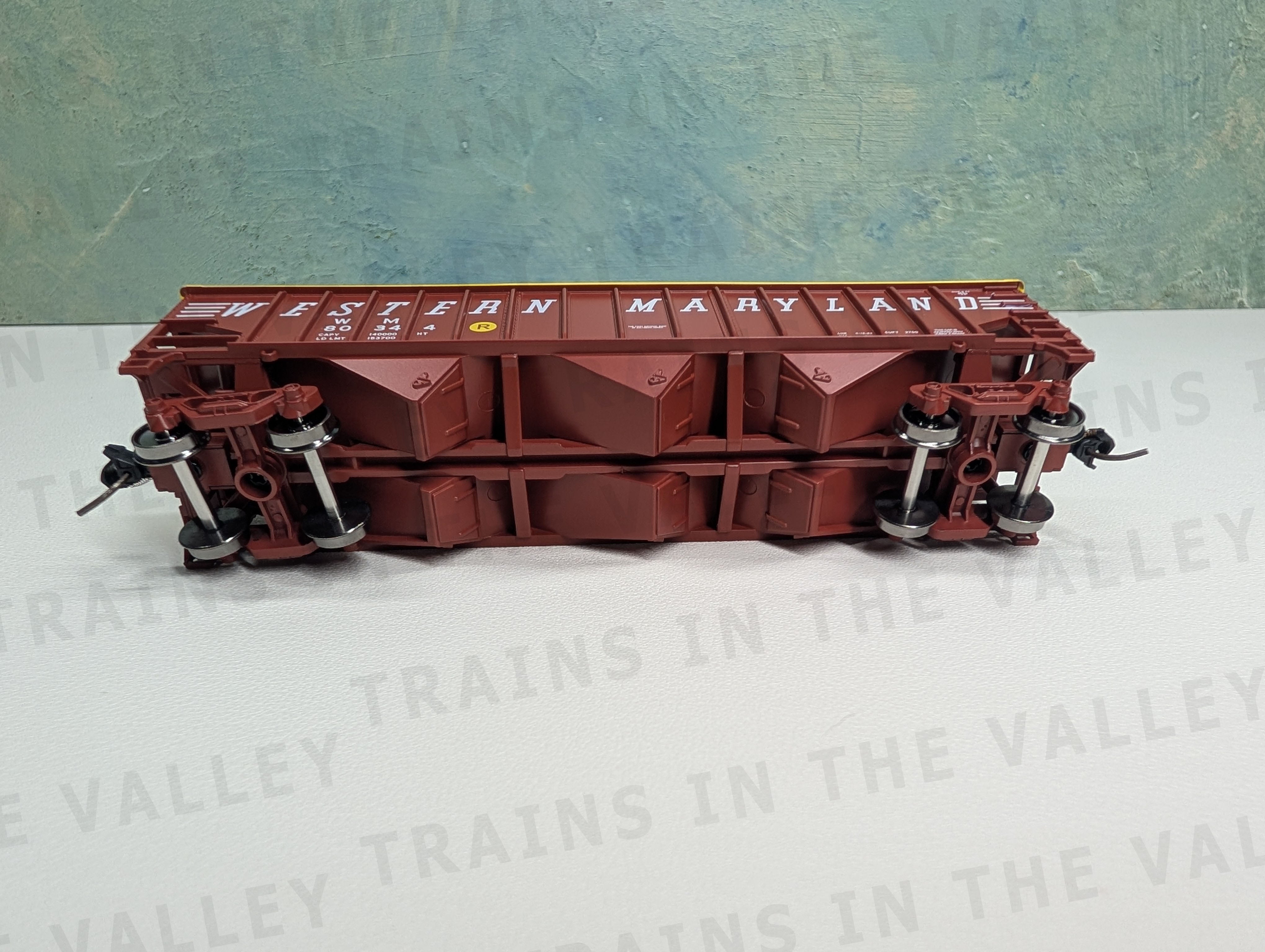 Bowser 43492 HO Scale 70 Ton 14 Panel Hopper Western Maryland WM #80300