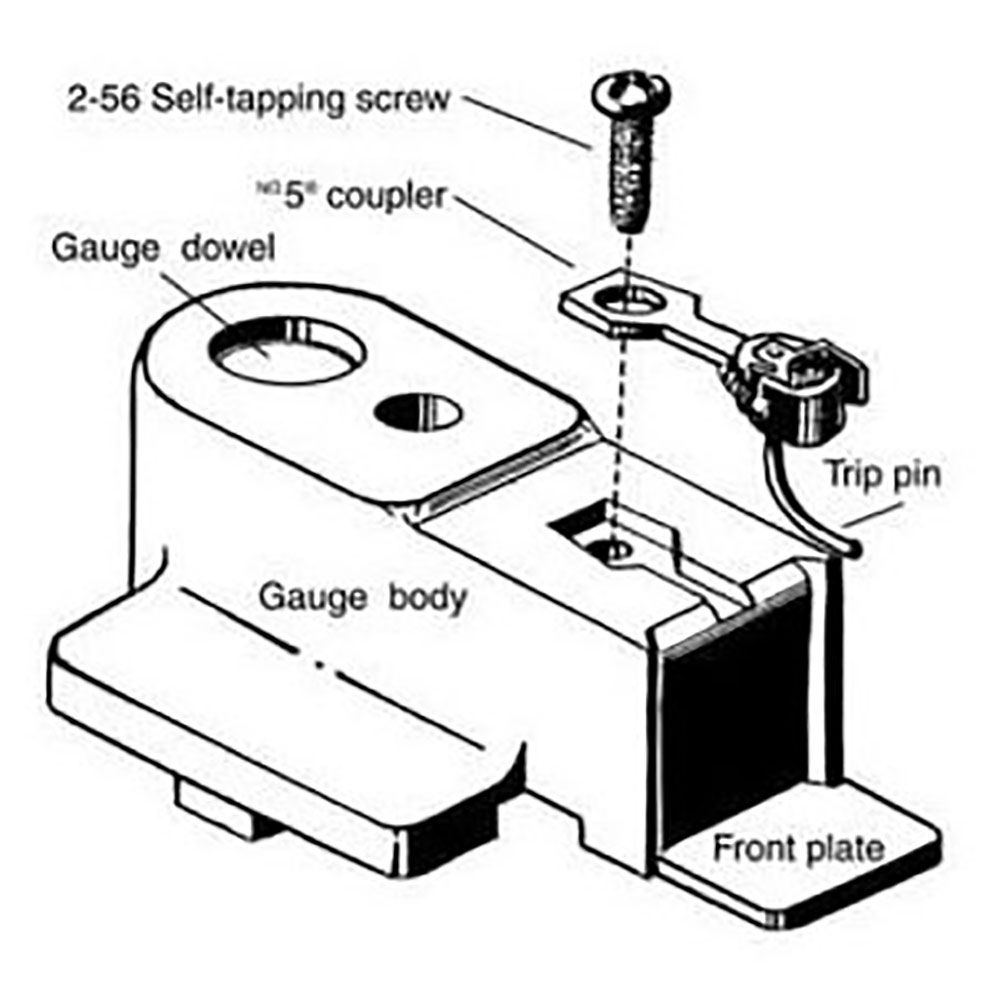 Kadee #205 HO Scale, Metal Multi-Purpose Coupler Height Gauge