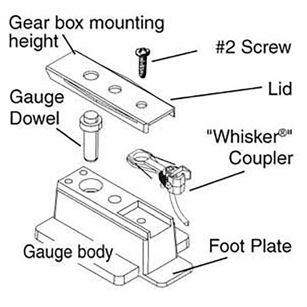 Kadee #206 HO Scale, Insulated Multi-Purpose Coupler Height Gauge