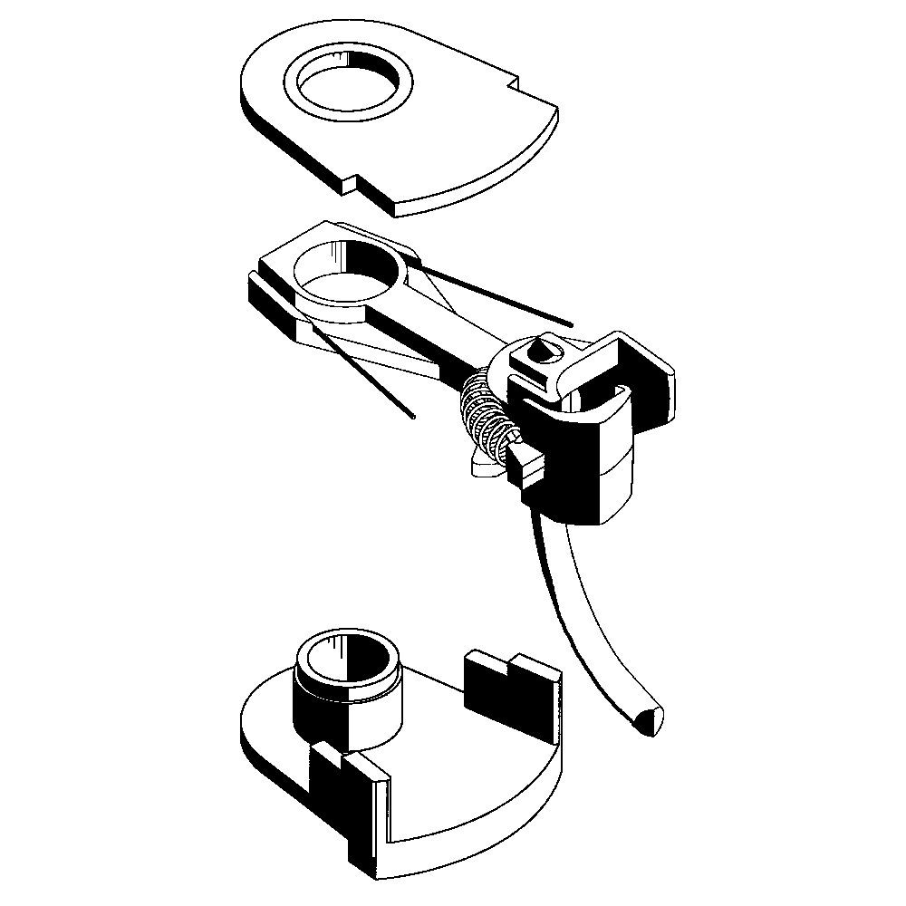 Kadee #252 HO Scale, Small Snap-Together Gearboxes & lids for Whisker Couplers, 30-Series Equivalent Gearboxes & lids