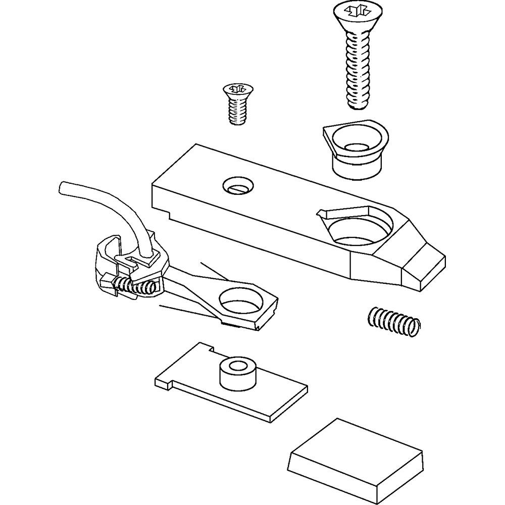 Kadee #451 HO Scale, Extended Swing Gearbox & Whisker Metal Couplers, Medium Centerset Shank