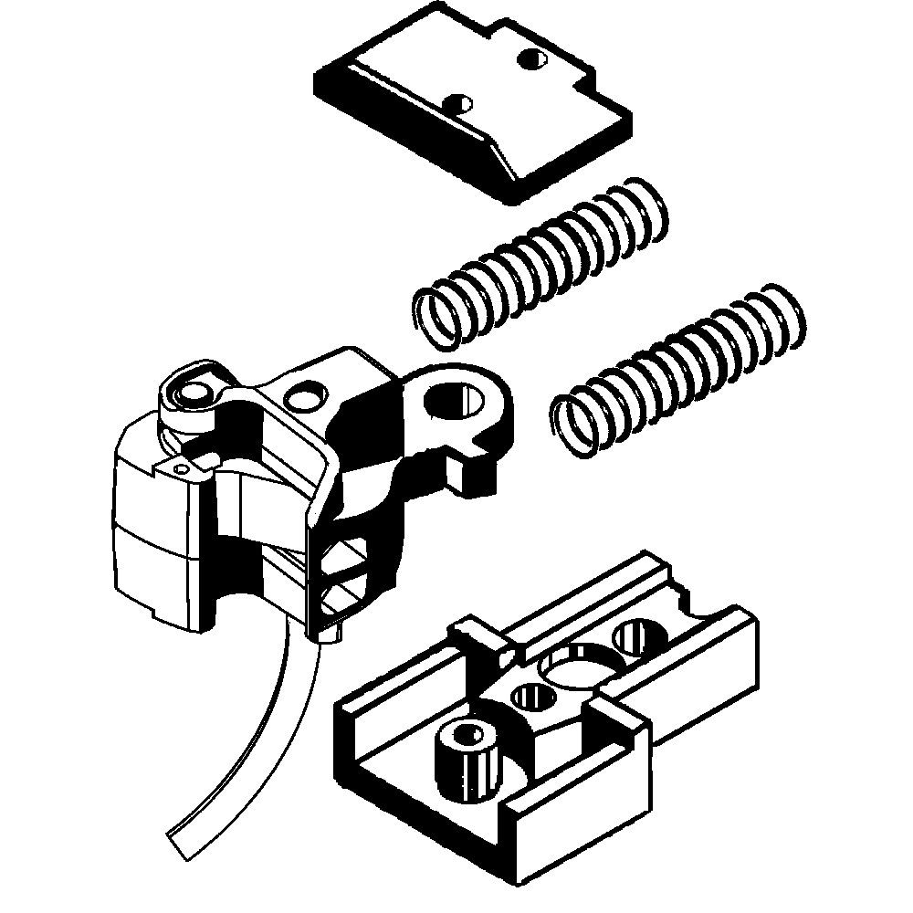 Kadee #907 G Scale, Type E Centerset Couplers with Truck Mount Gearboxes