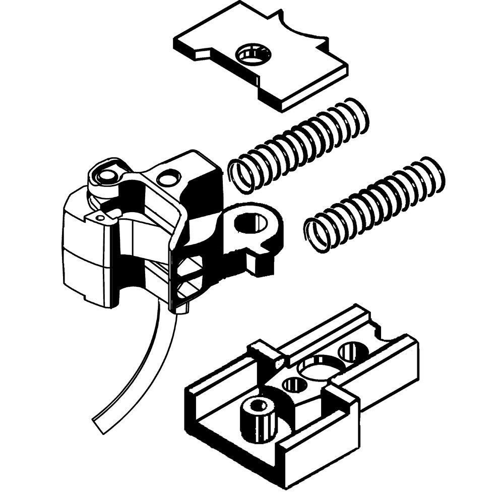 Kadee #908 G Scale, Coupler Conversion, Medium Offset Couplers with Truck Mount Gearboxes